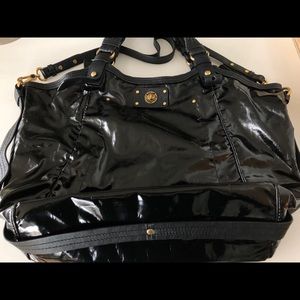 Marc by Marc Jacobs Large Black Patent Leather Bag